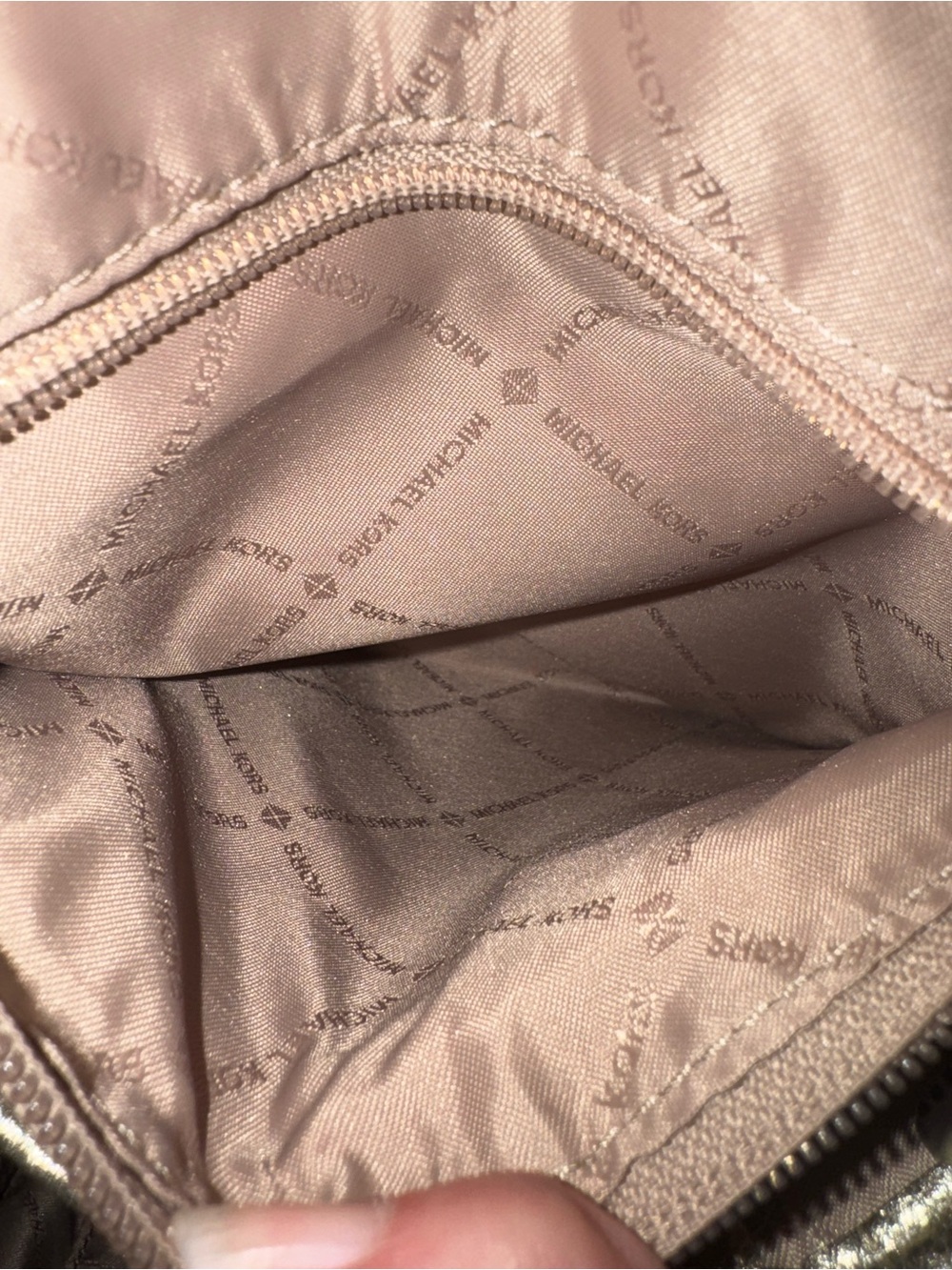 Michael Kors Metallic Gold Medium Backpack Gold hardware (2 c/o bottom pipe) - Picture 11 of 17